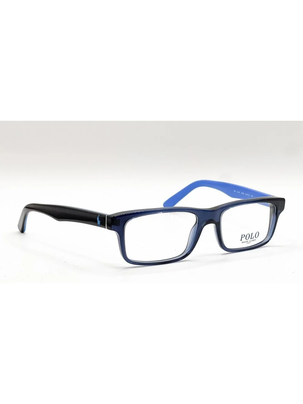 Polo Ralph Lauren 2140 5563 Transparent Blue Authentic Eyeglass Frames 54-18